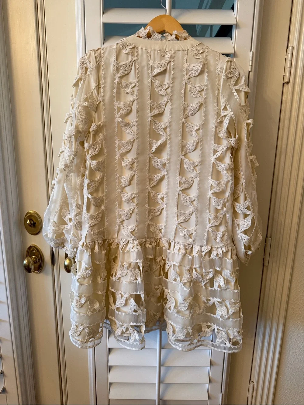 Ciebon Ivory Ruffle Lace Tiered Dress - Picture 4 of 6